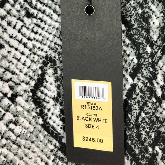 NWT black and white snake print blouse - Picture 2 of 4